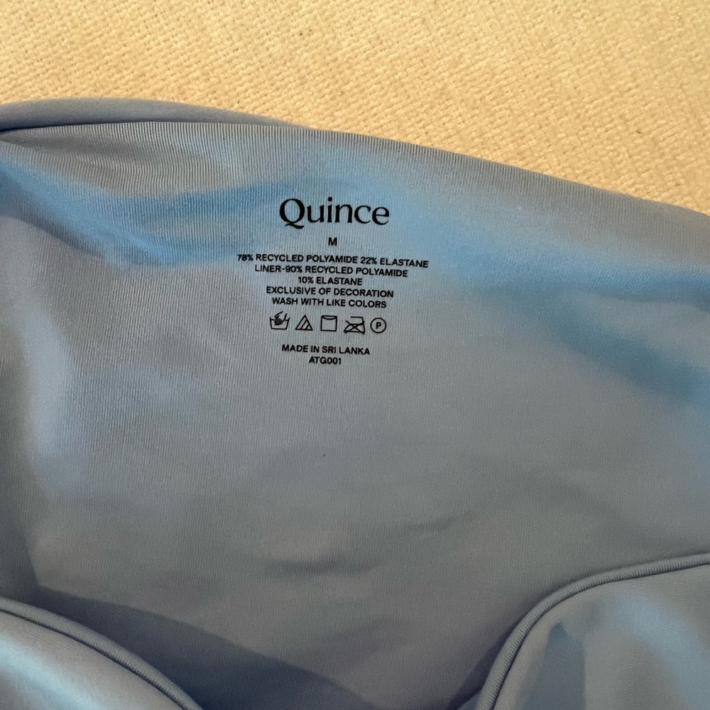 Quince Light Blue Sky High-Waisted Bikini Bottom - Picture 6 of 8
